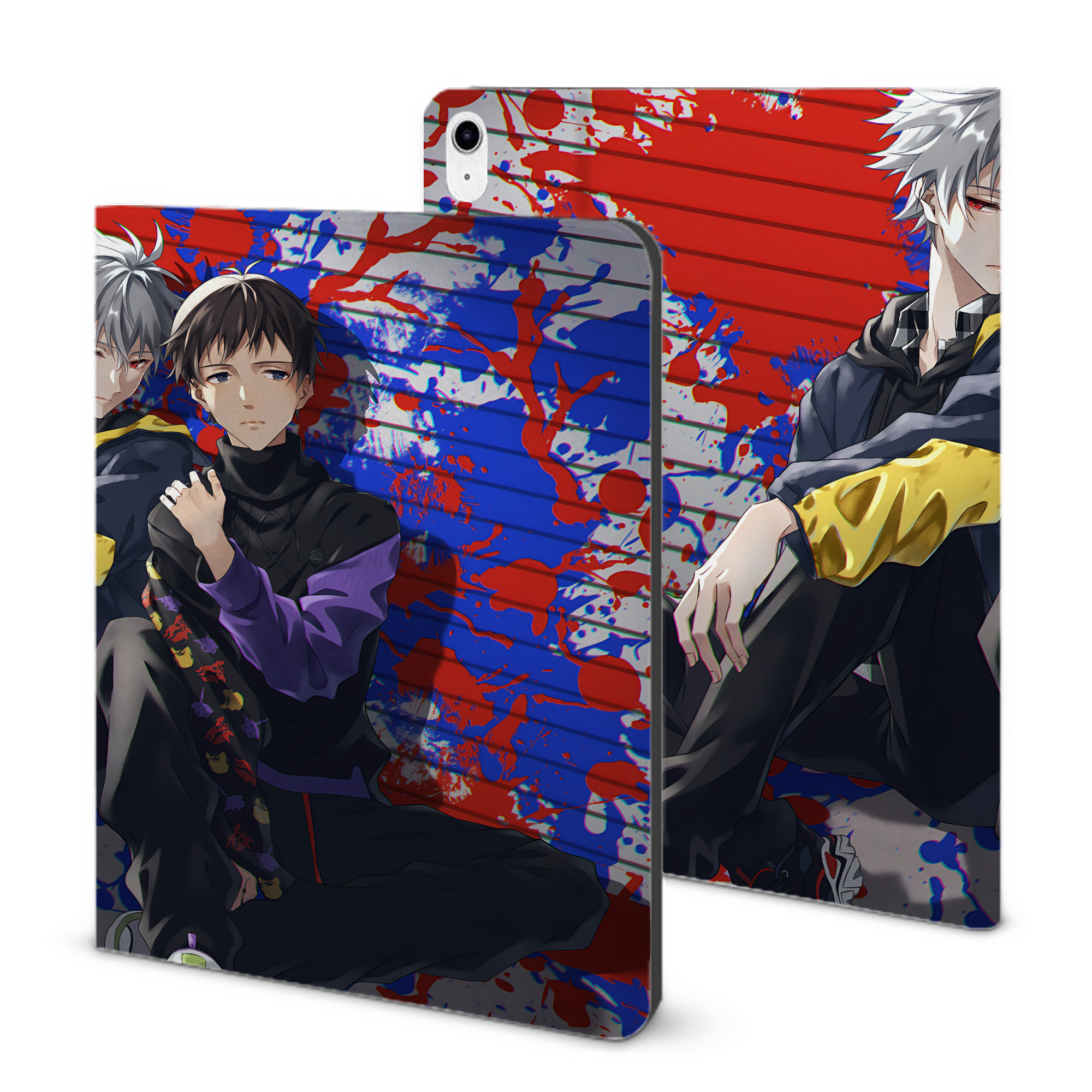 （画像用） EVA 新世紀エヴァンゲリオン IPad ケース ブック型 PUレザー TPU 耐衝撃 軽量 薄型 ペン収納なし 全面保護 IPad 各モデル対応
